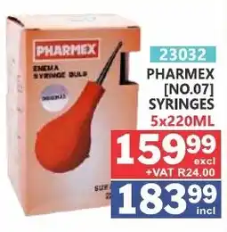 Arrow Cash And Carry Pharmex enema syringe bulb offer