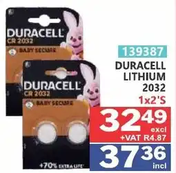 Arrow Cash And Carry Duracell Lithium CR 2032 offer
