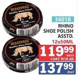 Arrow Cash And Carry RHINO SHOE POLISH ASSSTD. offer