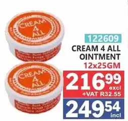 Arrow Cash And Carry CREAM 4 ALL OINTMENT offer