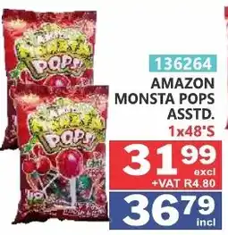 Arrow Cash And Carry Amazon Monsta Pops Assorted offer