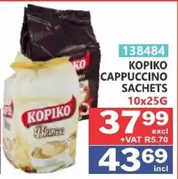 Arrow Cash And Carry KOPIKO Cappuccino Sachets offer