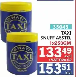 Arrow Cash And Carry Gwai Taxi Snuff Asstd offer