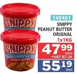 Arrow Cash And Carry SNIPPY PEANUT BUTTER ORIGINAL offer