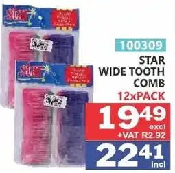 Arrow Cash And Carry STAR WIDE TOOTH COMB offer