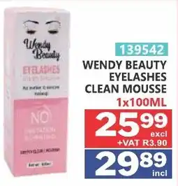 Arrow Cash And Carry WENDY BEAUTY EYELASHES CLEAN MOUSSE offer