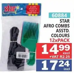 Arrow Cash And Carry STAR AFRO COMBS Assorted offer