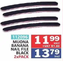 Arrow Cash And Carry Mijona banana nail file black offer