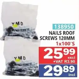 Arrow Cash And Carry YMD NAILS ROOF SCREWS 120MM offer
