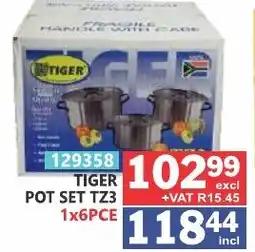 Arrow Cash And Carry TIGER POT SET TZ3 offer