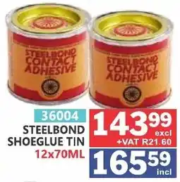 Arrow Cash And Carry STEELBOND CONTACT ADHESIVE offer