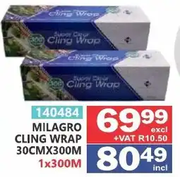 Arrow Cash And Carry MILAGRO CLING WRAP offer