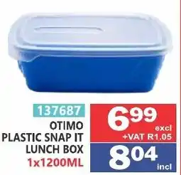 Arrow Cash And Carry OTIMO PLASTIC SNAP IT LUNCH BOX offer