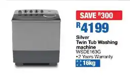 OK Furniture Silver Twin Tub Washing machine offer