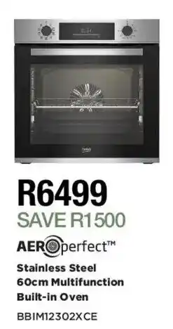 House & Home AERperfectTM Stainless Steel 60cm Multifunction Built-in Oven offer