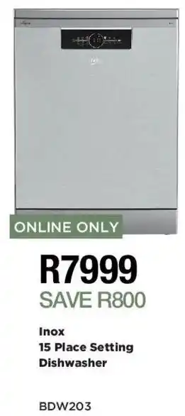 Inox 15 Place Setting Dishwasher