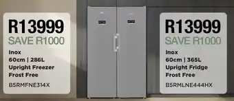 Inox Upright Freezer Frost Free