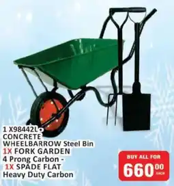 KitKat Cash and Carry CONCRETE WHEELBARROW Steel Bin offer