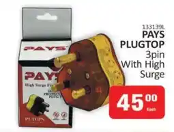 KitKat Cash and Carry PAYS PLUGTOP 3pin With High Surge offer