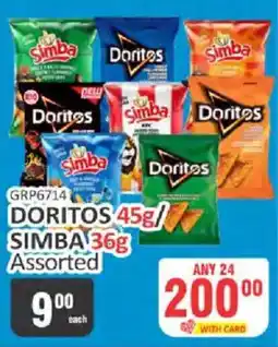 KitKat Cash and Carry Doritos/simba assorted offer