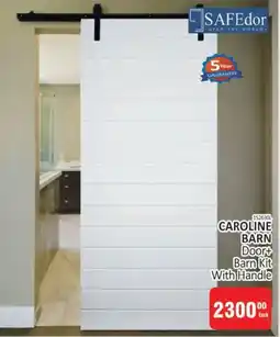 KitKat Cash and Carry SAFEdoor CAROLINE BARN Door+ Barn Kit With Handle offer