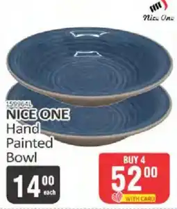 KitKat Cash and Carry NICE ONE Hand Painted Bowl offer