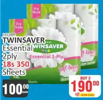 Twinsaver essential 2-ply