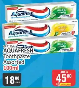KitKat Cash and Carry Aquafresh Toothpaste Assorted offer