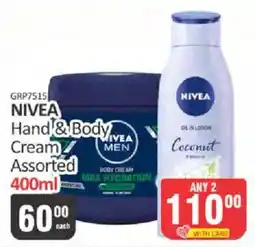 KitKat Cash and Carry NIVEA Hand & Body Cream Assorted offer