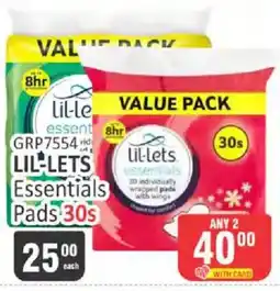 KitKat Cash and Carry Lil-lets Essentials Pads offer
