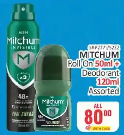 KitKat Cash and Carry Mitchum Invisible Roll On Deodorant Assorted offer