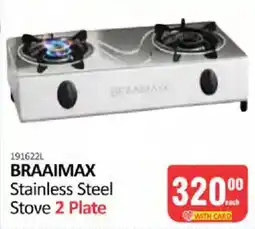 KitKat Cash and Carry BRAAIMAX Stainless Steel Stove 2 Plate offer