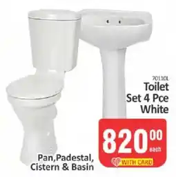 KitKat Cash and Carry Toilet Set 4 Pce White offer