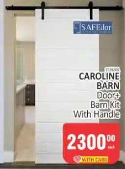 KitKat Cash and Carry SAFEdoor CAROLINE BARN Door+ Barn Kit With Handle offer