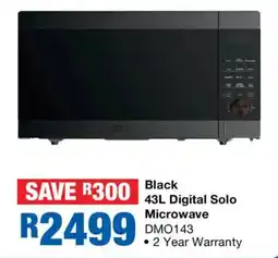 OK Furniture Black 43L Digital Solo Microwave DMO143 offer