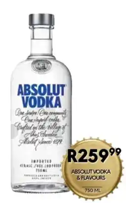 OBC Meat & Chicken ABSOLUT VODKA offer