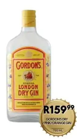 OBC Meat & Chicken Gordon's Dry / Pink / Orange Gin offer