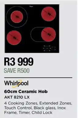 House & Home Whirlpool 60cm Ceramic Hob offer