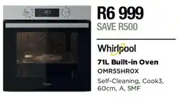House & Home Whirlpool 71L Built-in Oven offer