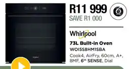 House & Home Whirlpool 73L Built-in Oven offer