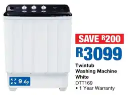 OK Furniture Twintub Washing Machine White offer