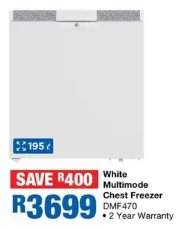 OK Furniture White Multimode Chest Freezer DMF470 offer