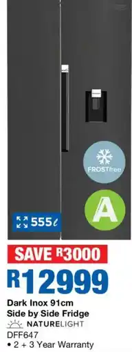 OK Furniture NATURELIGHT Side by Side Fridge offer