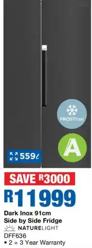 OK Furniture Side by Side Fridge offer