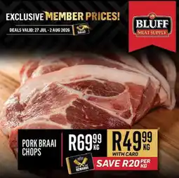 Bluff Meat Supply BMS Pork Braai Chops offer