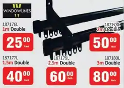 KitKat Cash and Carry Windowlines curtain track double offer