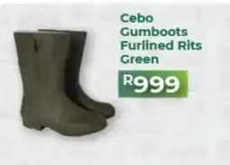 Agrimark Cebo Gumboots Furlined Rits Green offer