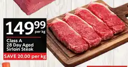 Oxford Freshmarket Class A 28 Day Aged Sirloin Steak offer
