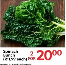 Oxford Freshmarket Spinach Bunch offer