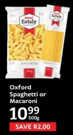 Oxford Freshmarket Oxford Spaghetti or Macaroni offer